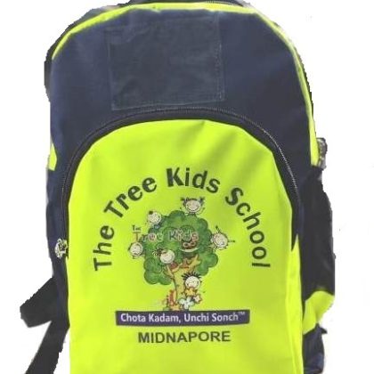 Udyog Tree School Backpack .Code: 546 Light Green , Blue