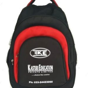 Udyog Kasturi Education Backpack Code: 567 Black Red 19"