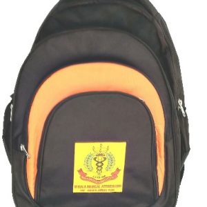 Udyog Indian Medical Association Backpack. Code: 567 Black Orange 19"