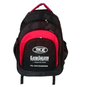 Udyog Kasturi Education Backpack Code: 567 Black Red 19"