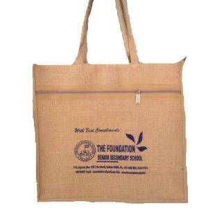 Udyog Foundation School Jute Bag. Code: 708